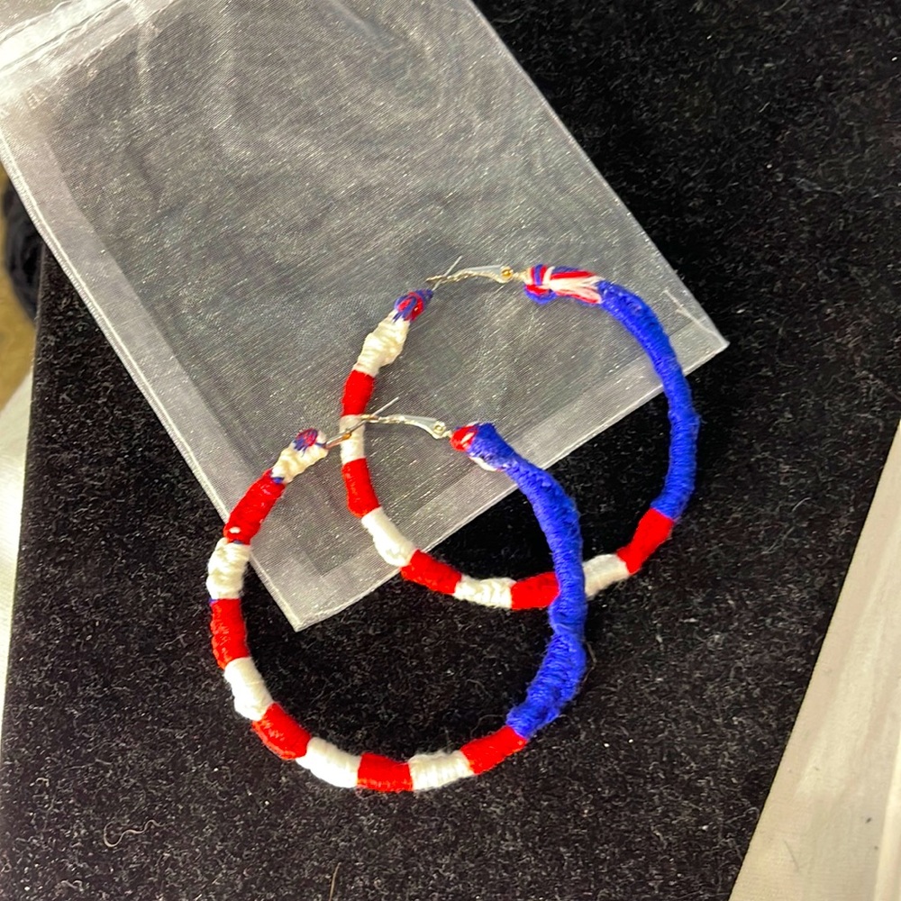 Red white and blue hoops
